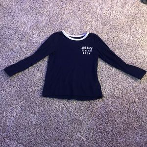 Justice long sleeve only warn 1 once